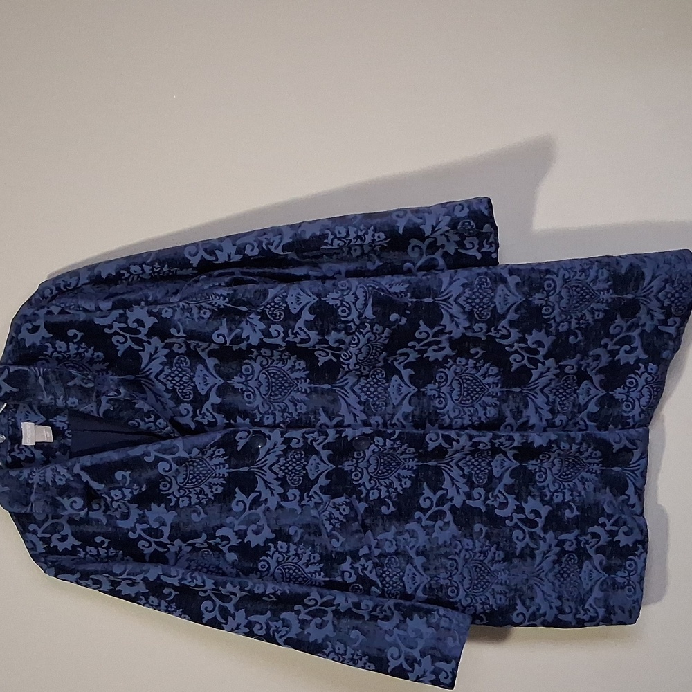 Chico's Navy Floral Jacket